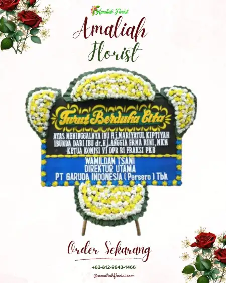 Papan Bunga Duka Ilir Timur Tiga